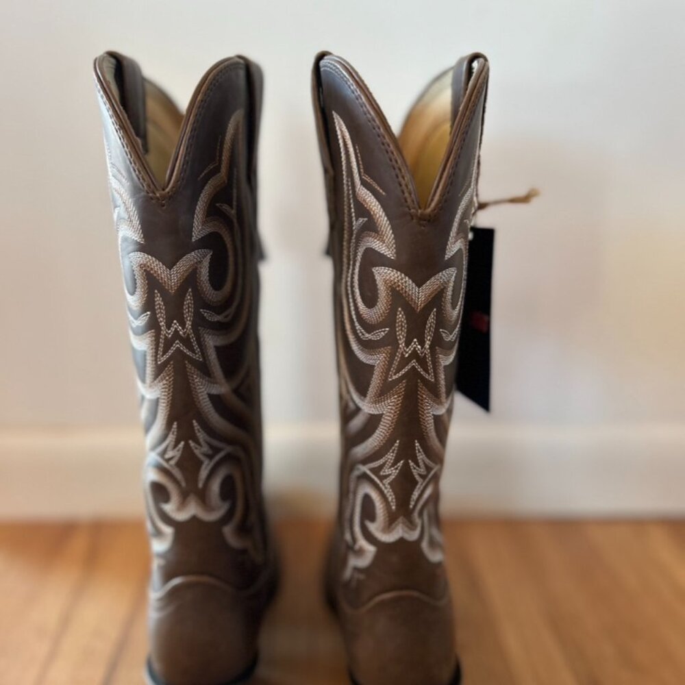 NEW w/Tags Crush‎ by Durango Women's Milk Chocolate Western Boot $65 Size 6.5 - Picture 3 of 14